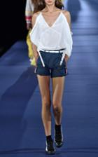 Alexis Mabille Open Shoulder Handkerchief Top