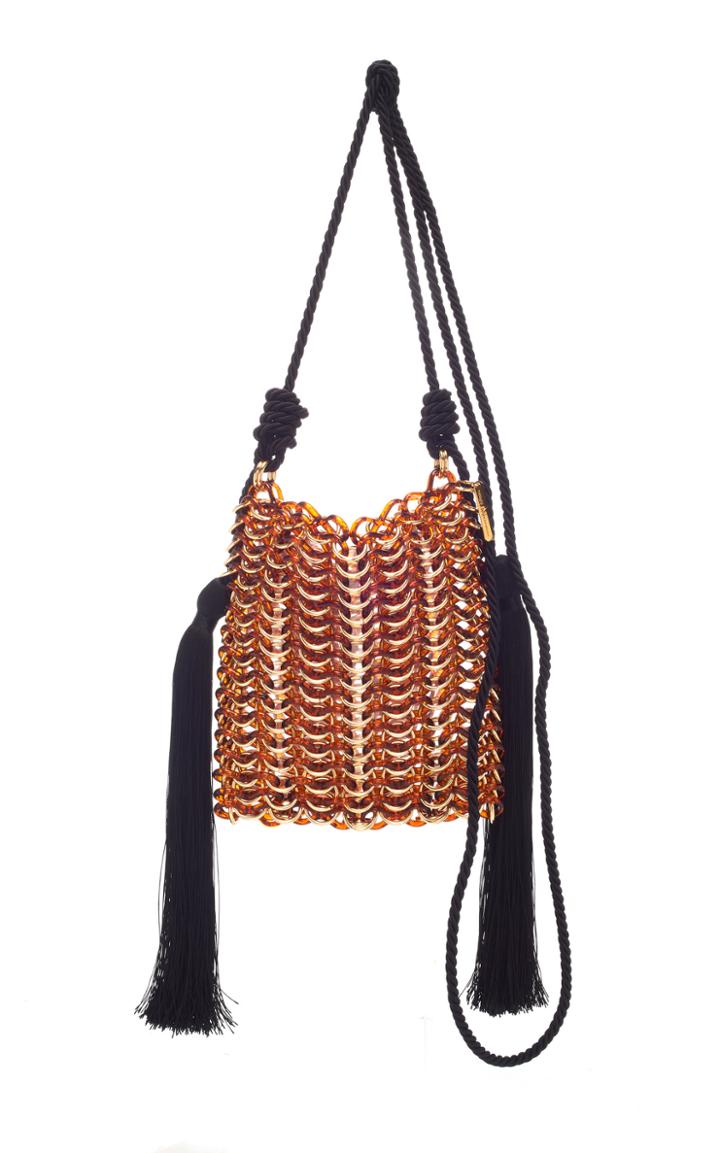 Carolina Santo Domingo Luisella Tassled Resin Shoulder Bag