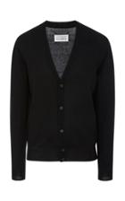 Maison Margiela Elbow-patch Wool And Cotton-blend Cardigan