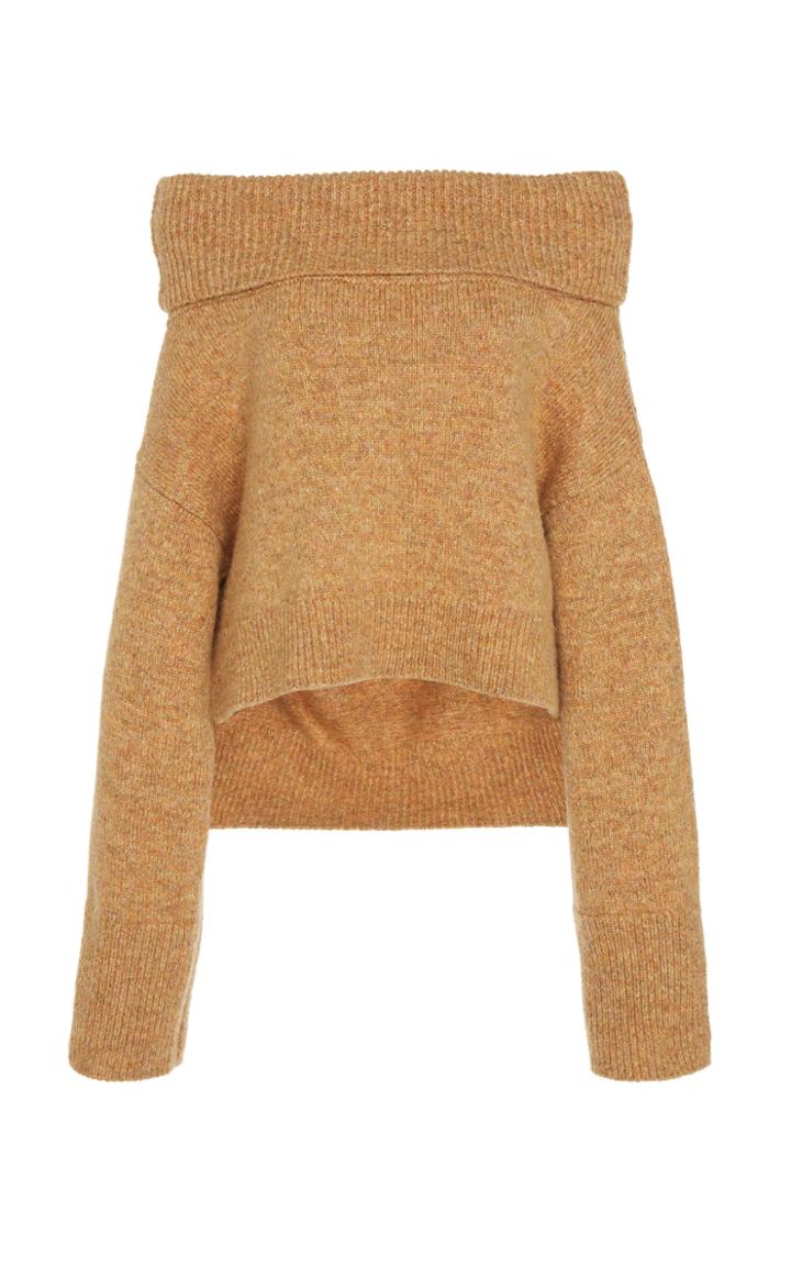 Cult Gaia Cori Off-the-shoudler Sweater