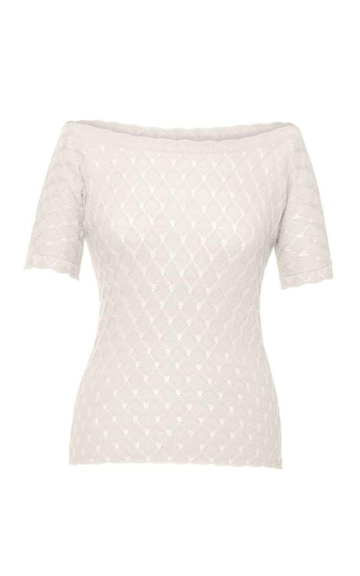 Moda Operandi Lena Hoschek Camille Pointelle-knit Top