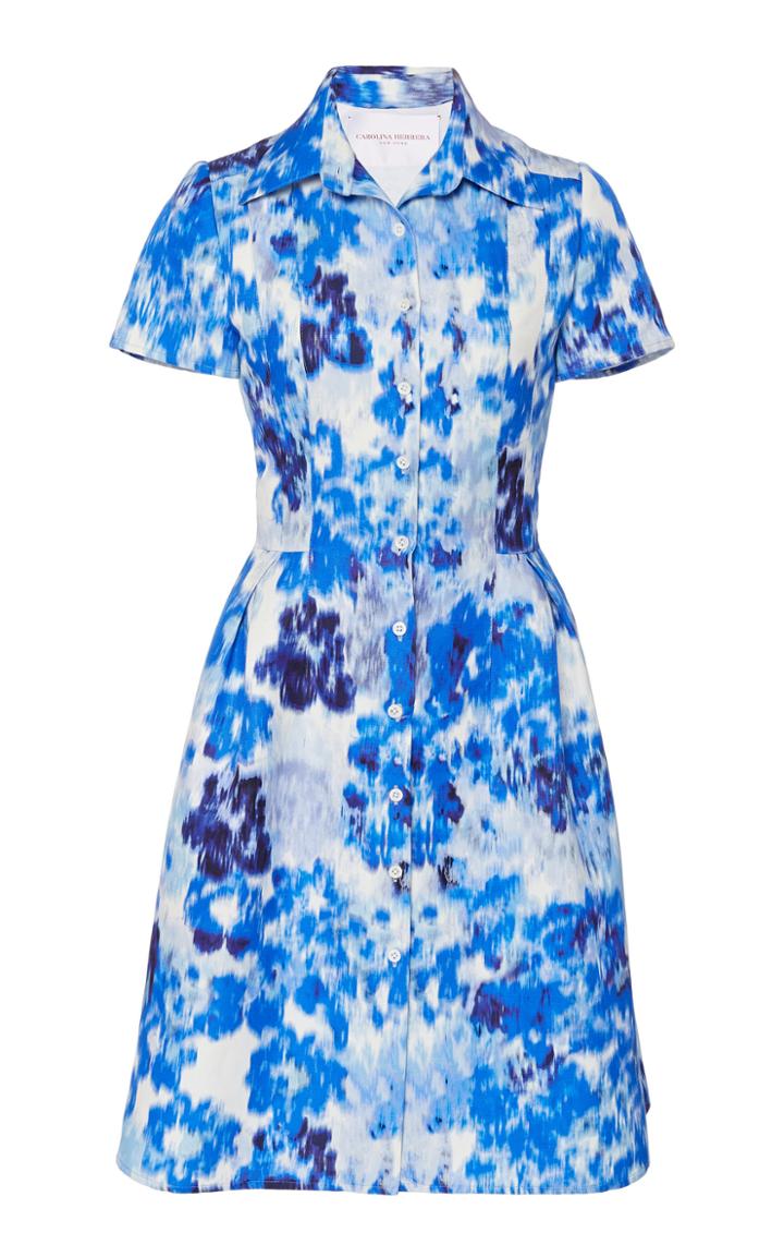 Moda Operandi Carolina Herrera Short Sleeve Shirt Dress Size: 0