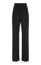 Haider Ackermann High Waisted Embroidered Trouser With Tuxedo Stripe