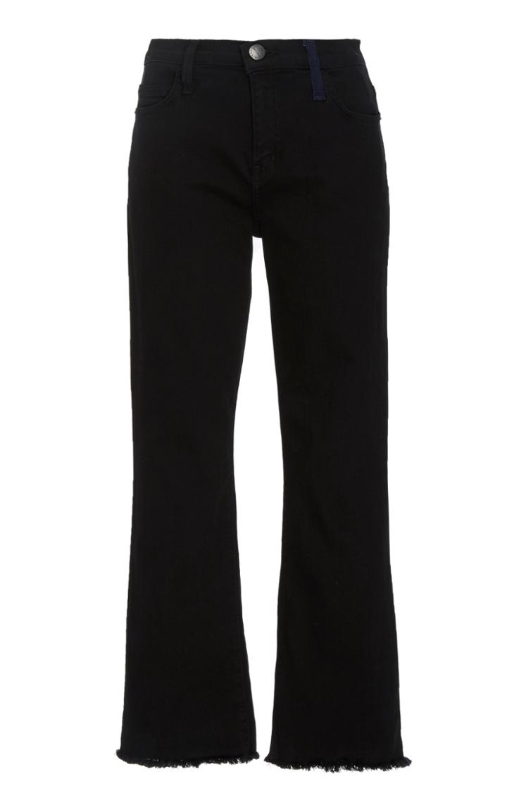 Current/elliott The Kick Stretch-denim Cropped Jeans