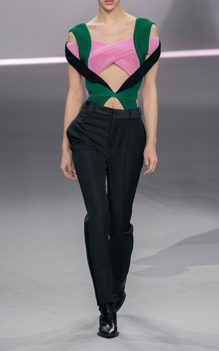 Moda Operandi Haider Ackermann High-rise Tapered Wool Pants Size: 44