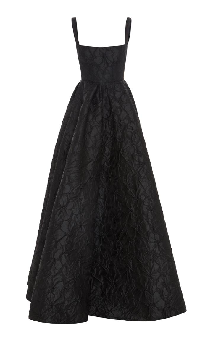 Alex Perry Jane Floral Brocade Portrait Gown