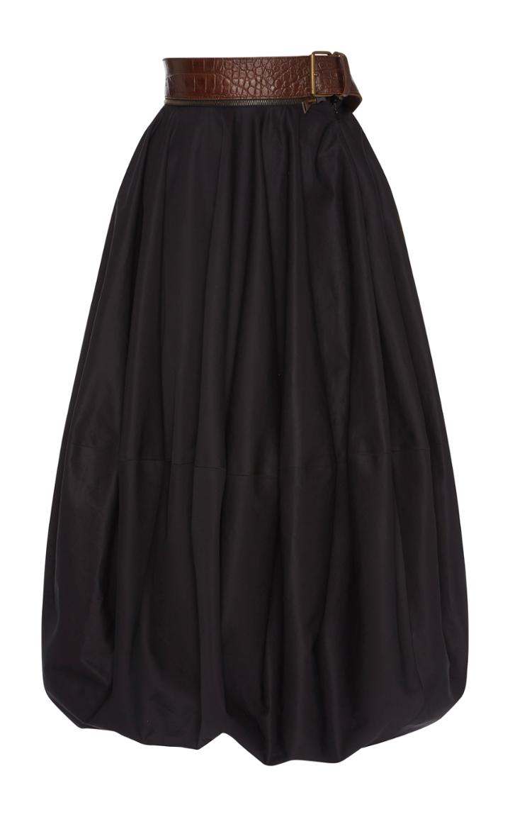 J.w.anderson Balloon Skirt With Zip On Croc Belt