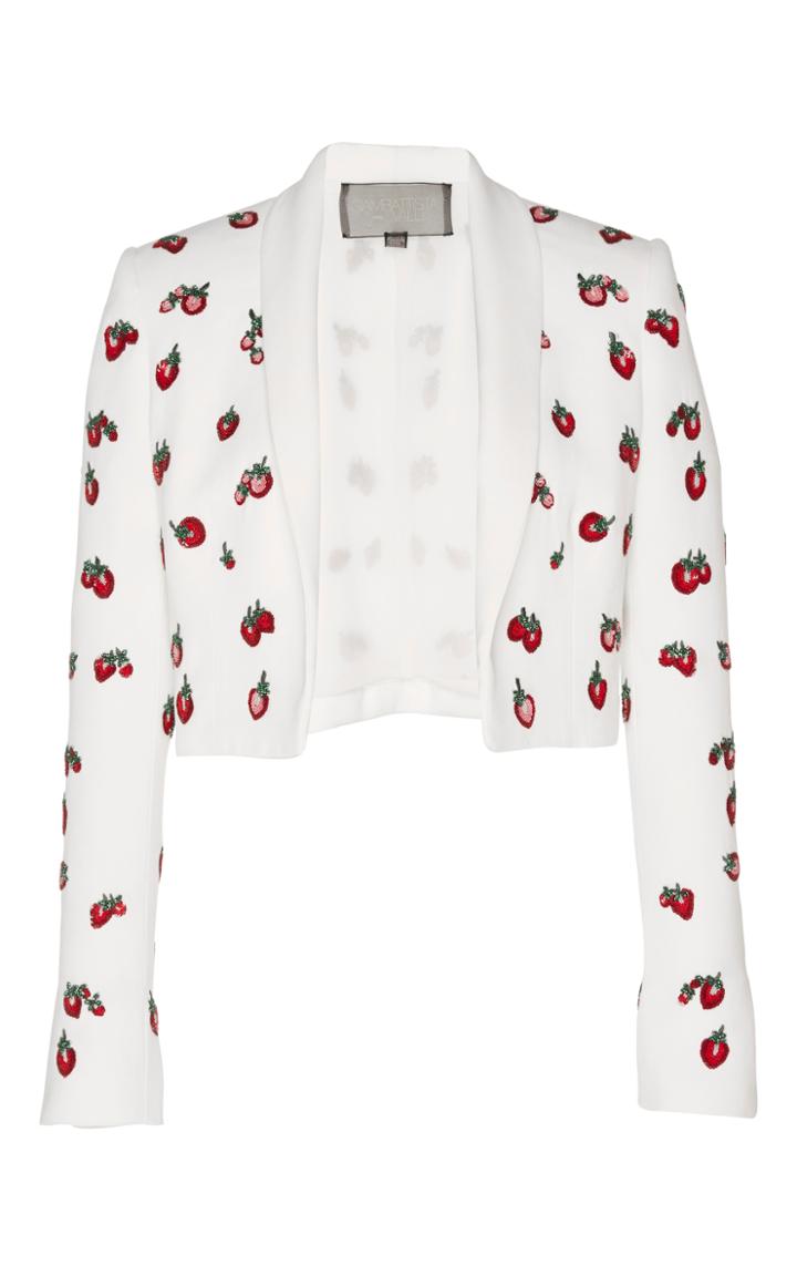 Giambattista Valli Strawberry Motif Jacket