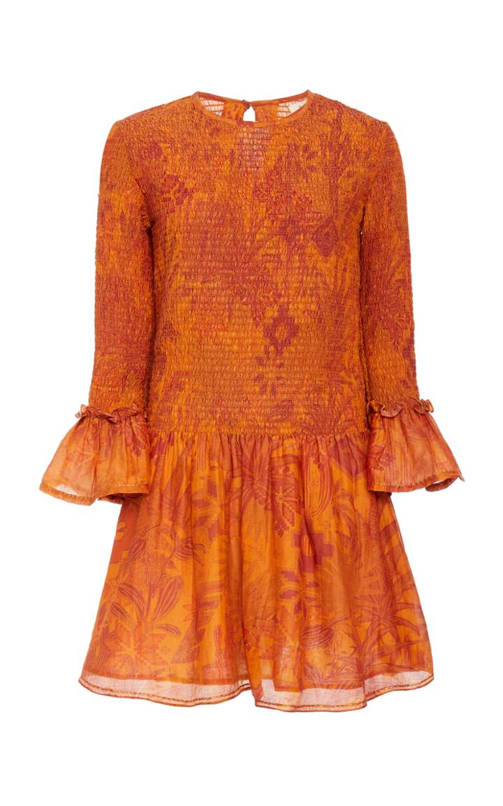 Chufy Arequipa Ruched Cotton-blend Dress