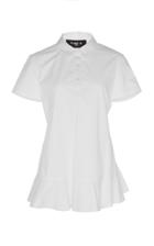 Paule Ka Short Sleeve Blouse With Self Belt