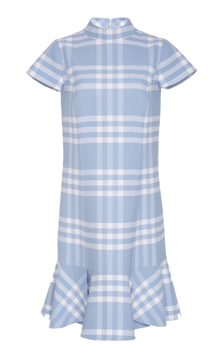 Oscar De La Renta Short Sleeve Day Dress