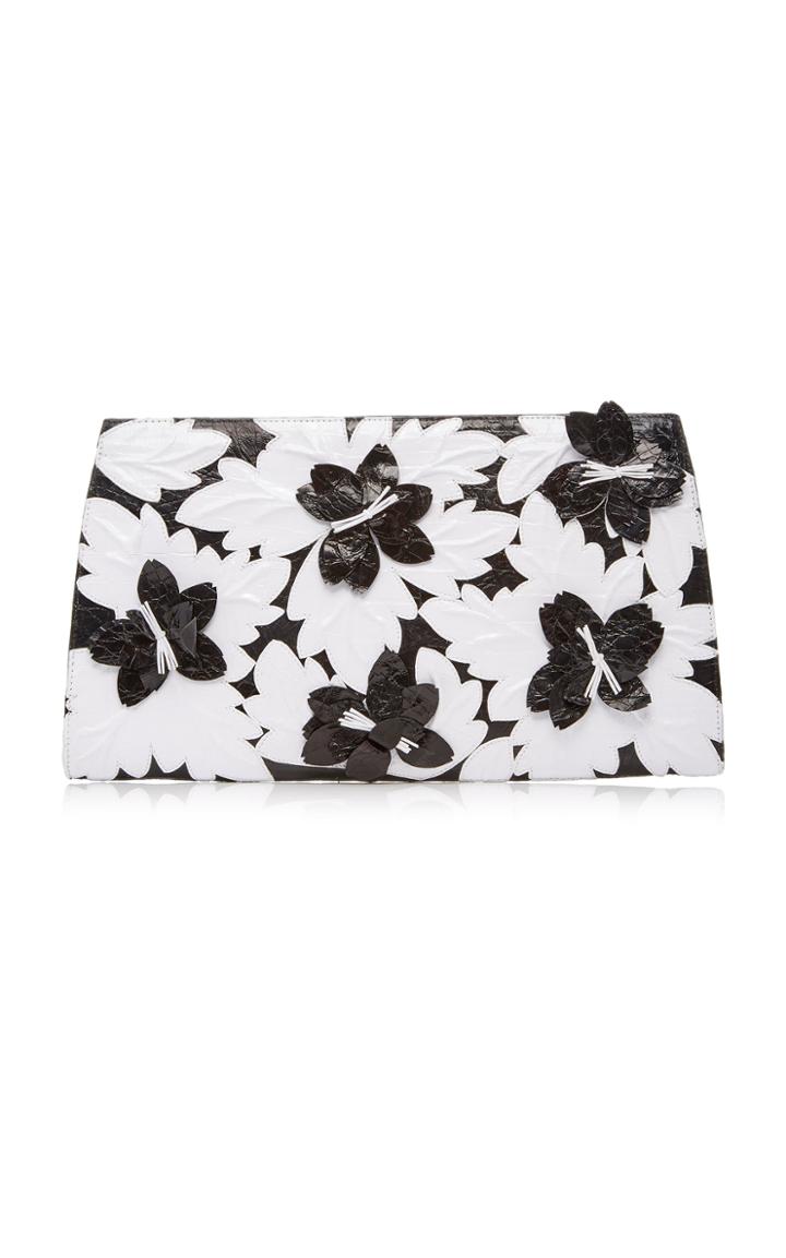 Nancy Gonzalez Floral Embellished Clutch
