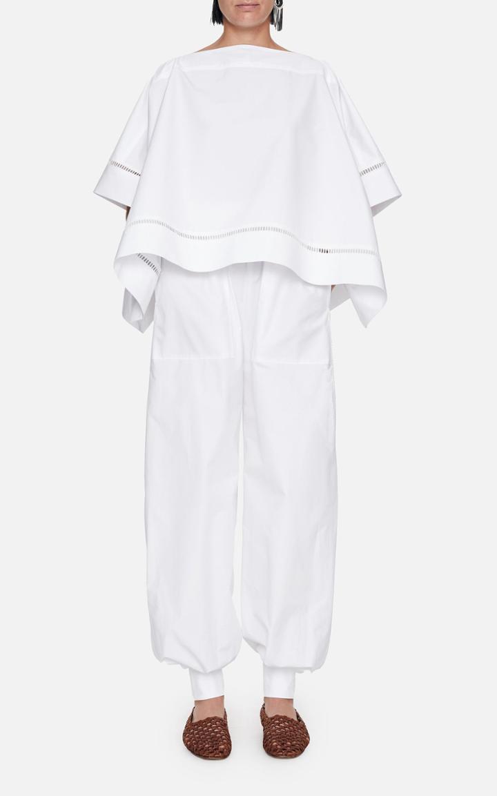 Moda Operandi Mark Kenly Domino Tan Theordora Cotton Cape Top