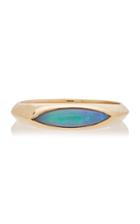 Wwake Gold And Opal Signet Ring