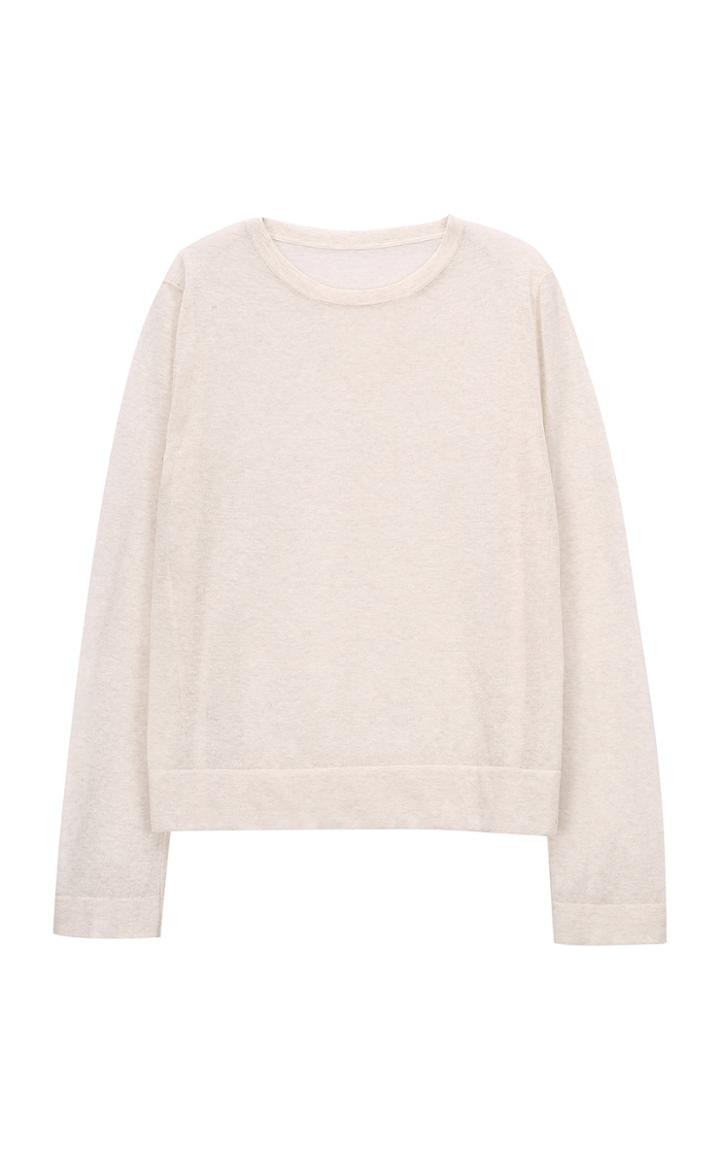 Moda Operandi Le17 Septembre Oversized Sheer-knit Cotton-blend Sweater