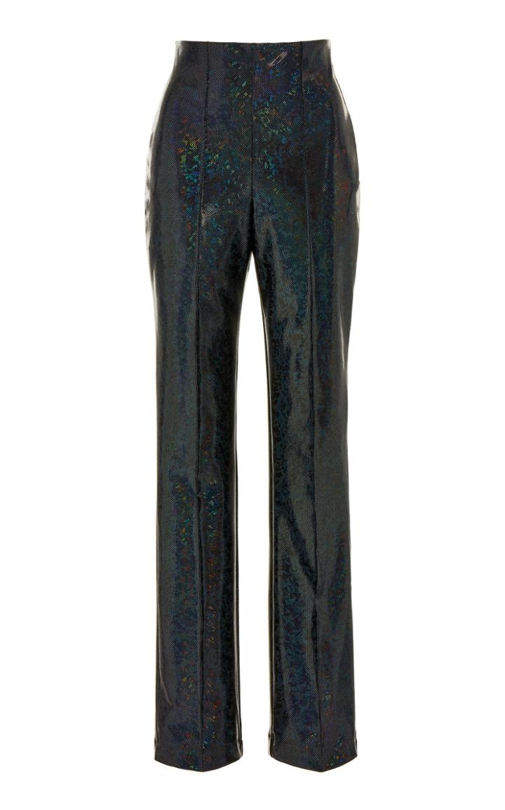 Moda Operandi Saks Potts Lissi Metallic Stretch Jersey Straight-leg Pants