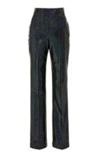 Moda Operandi Saks Potts Lissi Metallic Stretch Jersey Straight-leg Pants