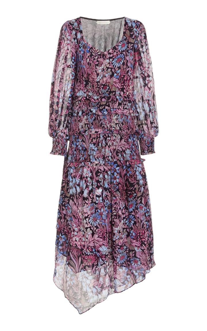 Moda Operandi Loveshackfancy Carrillo Floral-printed Georgette Dress
