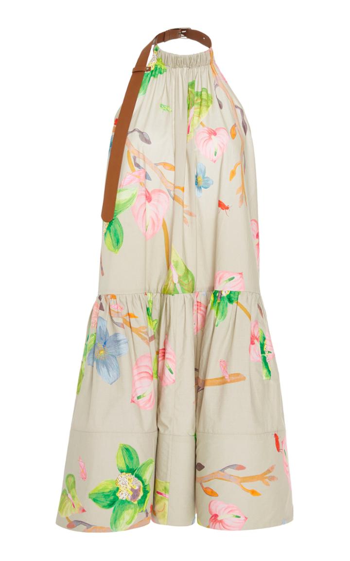 Tibi Linnea Halter Short Dress