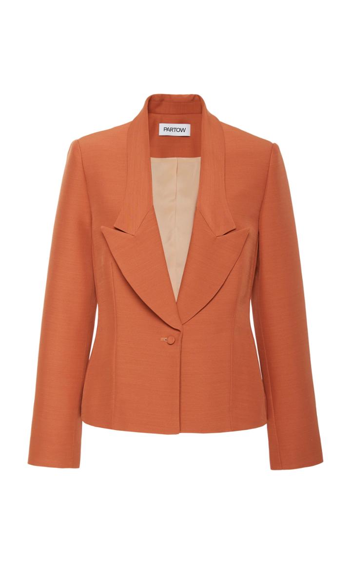 Partow Liev Tailored Crepe Blazer