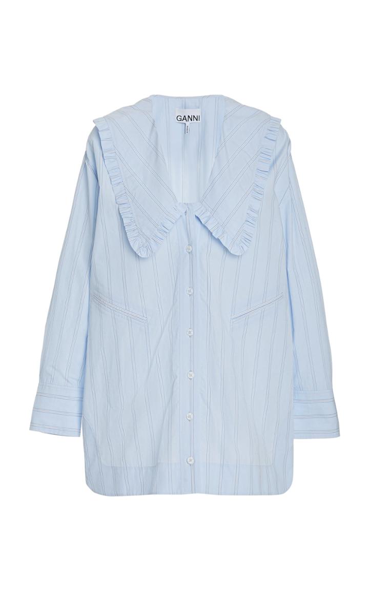 Moda Operandi Ganni Stripe Cotton Shirt