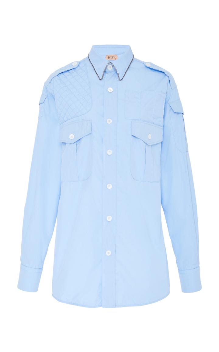 N 21 N&deg;21 Lucille Poplin Button Up Shirt