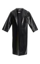 Tome Swarovski Crystal Embellished Leather Overcoat