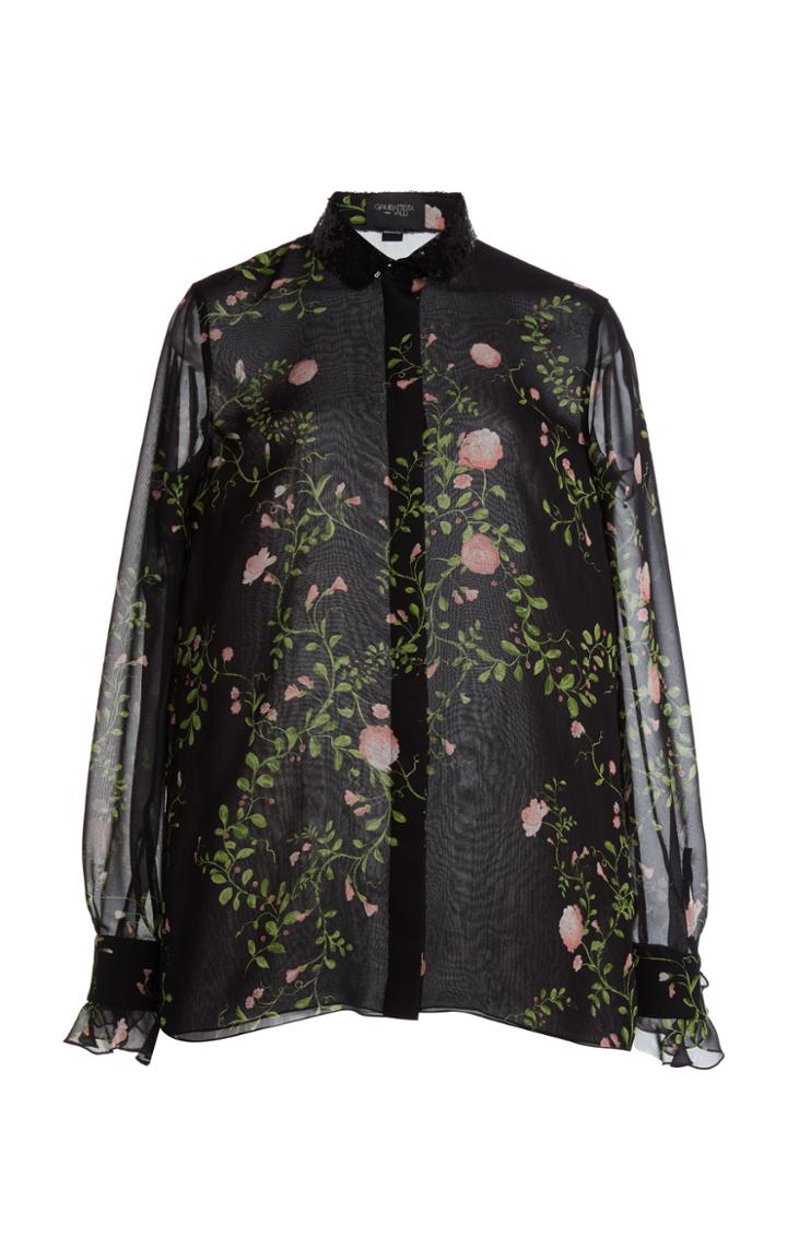 Moda Operandi Giambattista Valli Printed Silk Georgette Blouse