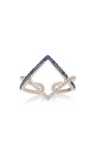 Tullia 14k White Gold, Sapphire And Diamond Ring
