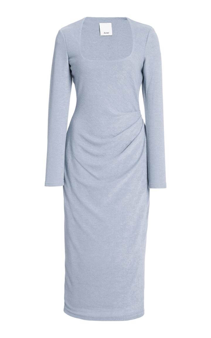 Moda Operandi Acler Highfeld Knit-jersey Draped Midi Dress