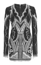 Balmain Beaded Net Mini Dress