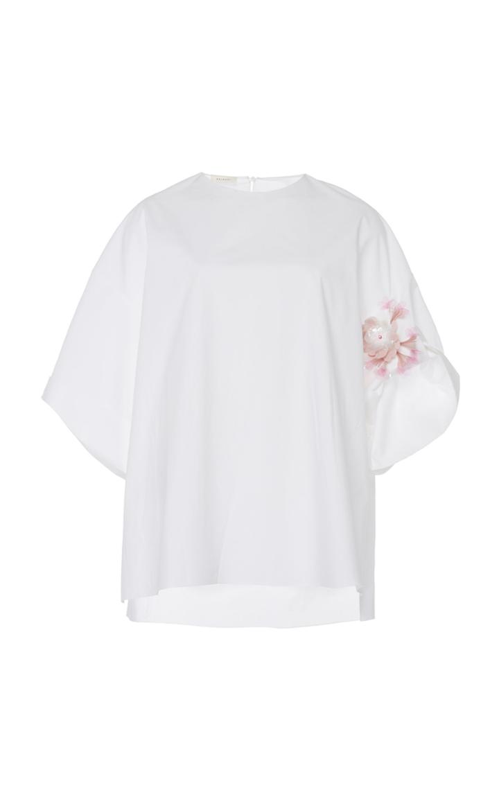 Delpozo Poplin Embroidered Shirt