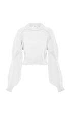 Moda Operandi Tibi Tube Yar Sweater Open Back Cropped Pullover Size: S