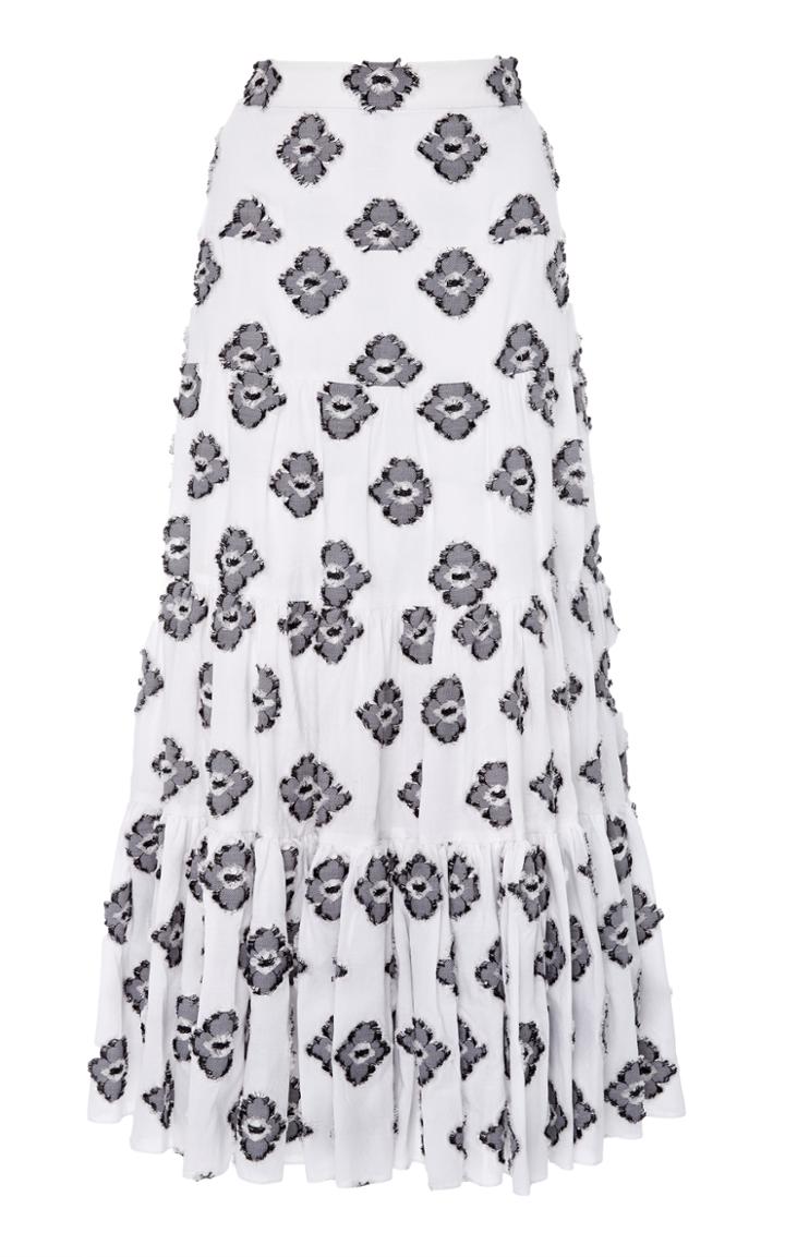 Caroline Constas Peasant Flower Skirt