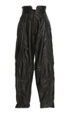 Balmain Quilted Leather Pants