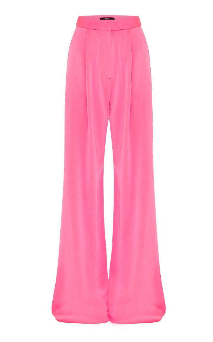 Moda Operandi Alex Perry Hartley Satin Crepe Pleat Pant