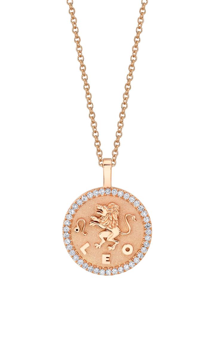 Moda Operandi Anita Ko 18k Gold Leo Zodiac Necklace Size: White Gold