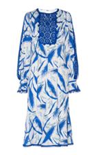Andrew Gn Long Sleeve Printed Dress