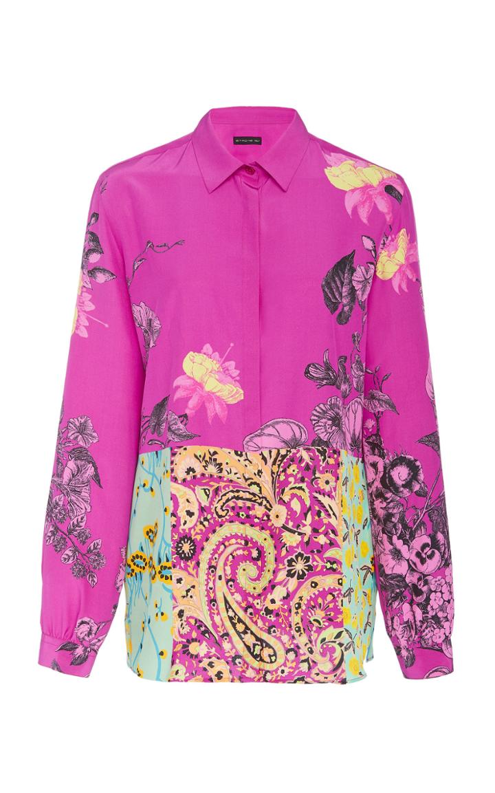 Etro Derbyshire Printed Silk Shirt