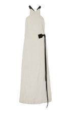 Rosetta Getty Broadcloth Midi Wrap Dress
