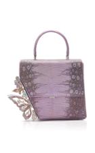 Ming Ray Claudia Top Handle Bag In Lizard