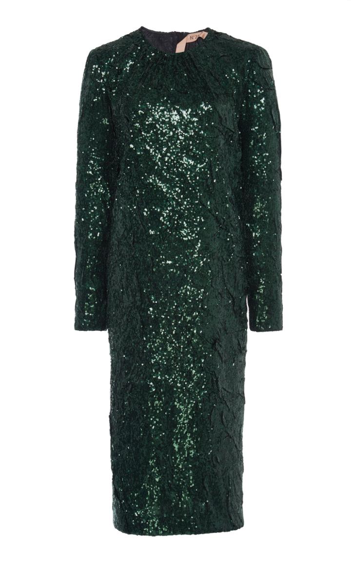 N 21 N&deg;21 Alex Beaded Sequin Midi Dress