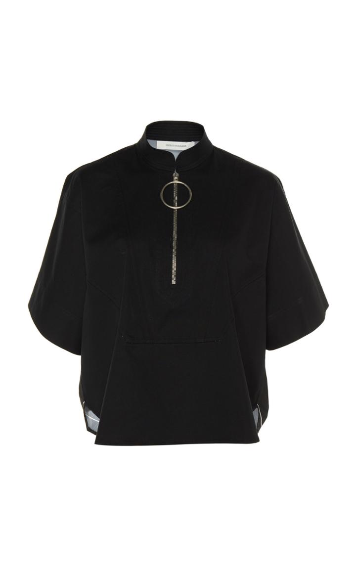 Cdric Charlier Zip-front Crepe Top