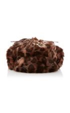 Albertus Swanepoel Leopard-print Faux Fur Hat