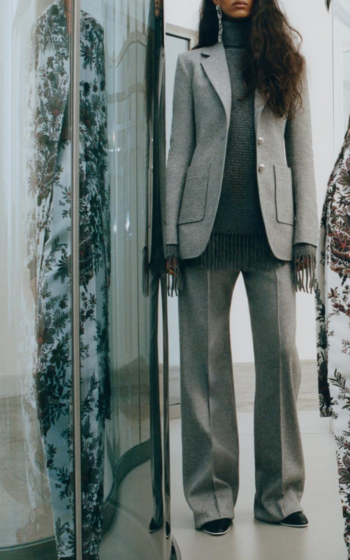 Moda Operandi Paco Rabanne Single-breasted Wool-blend Blazer