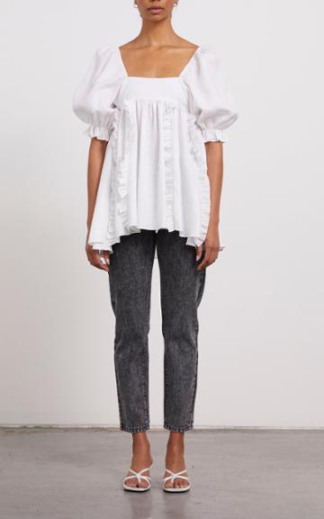 Moda Operandi Joslin Ella Linen Smocked Top