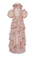 Moda Operandi Giambattista Valli Floral Printed Asymmetric Dress Size: 40