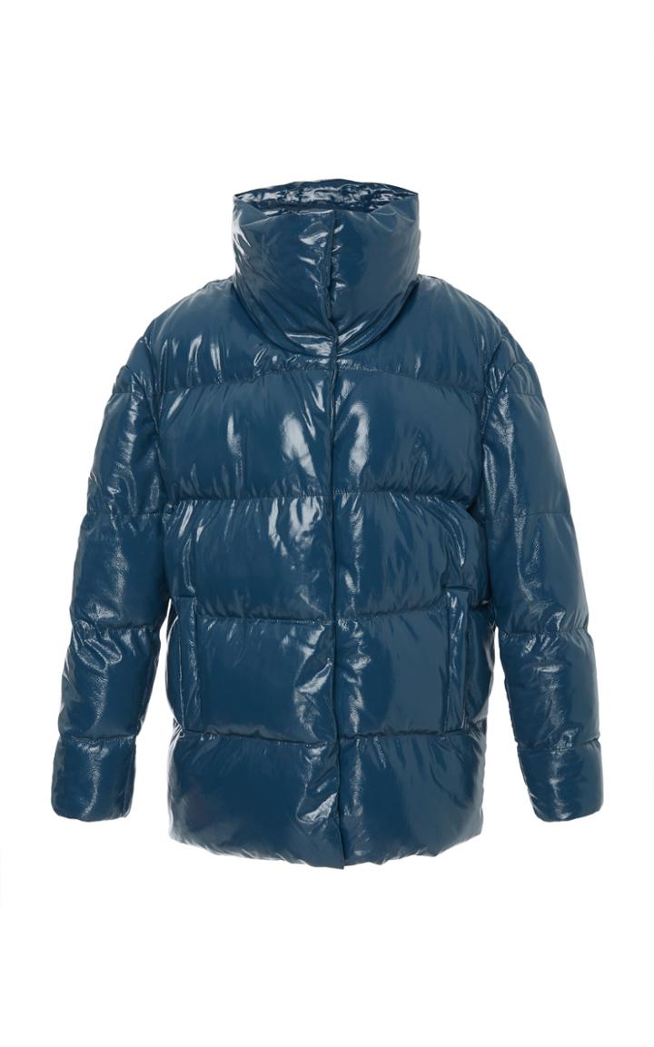 Zeynep Aray Puffer Leather Jacket