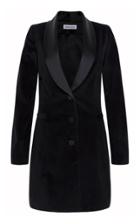 Adriana Iglesias Owens Tuxedo Corduroy Coat