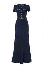 Jenny Packham Embellished Satin Dress